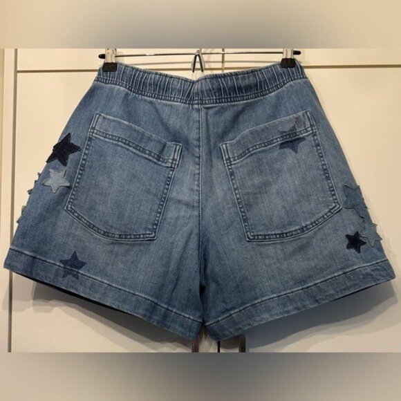 NWT Size S - Pilcro Star-Embellished Pull-On Jean Shorts (NWT US$118) - Picture 11 of 16